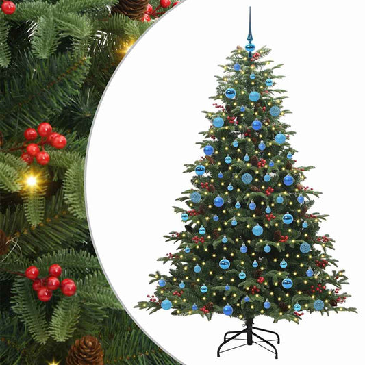 Künstlicher Weihnachtsbaum mit 300 LEDs mit Ständer Grün 180 cm