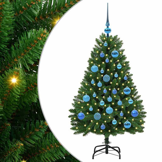 Künstlicher Weihnachtsbaum Grün 120 cm PVC und Metall