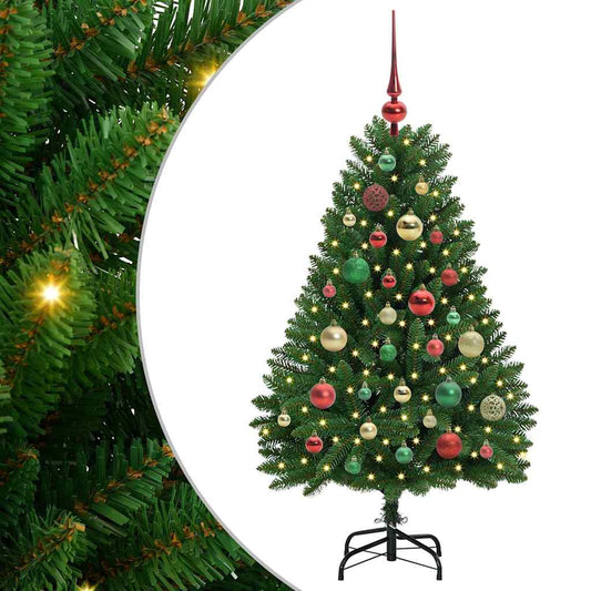 Künstlicher Weihnachtsbaum Grün 120 cm PVC und Metall