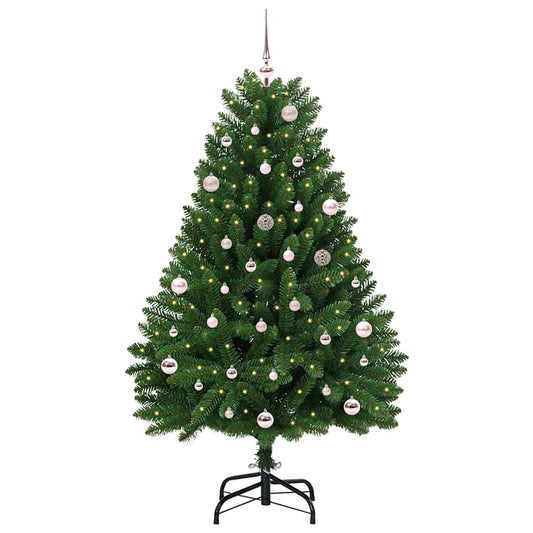 Künstlicher Weihnachtsbaum Grün 150 cm PVC und Metall