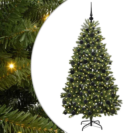 Künstlicher Weihnachtsbaum Grün 180 cm PVC und Metall