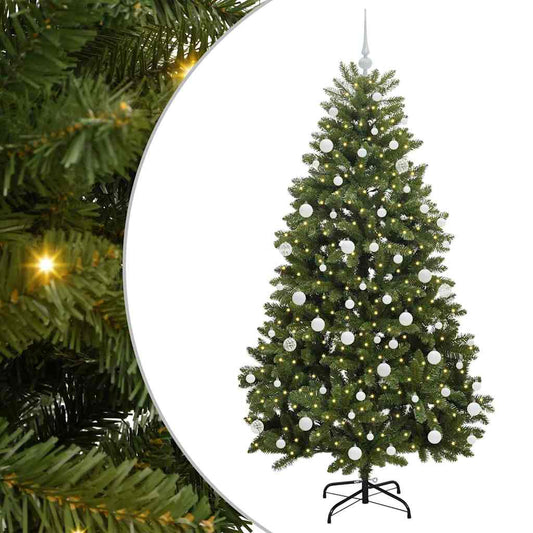 Künstlicher Weihnachtsbaum Grün 180 cm PVC und Metall