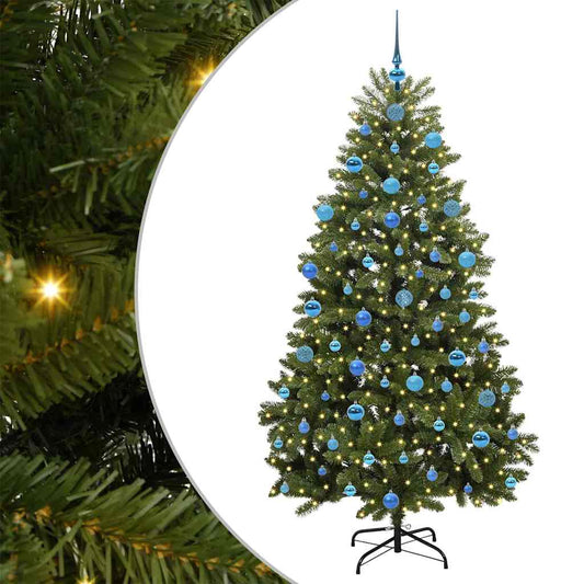 Künstlicher Weihnachtsbaum Grün 180 cm PVC und Metall