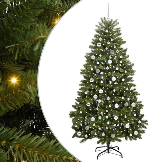 Künstlicher Weihnachtsbaum Grün 210 cm PVC und Metall