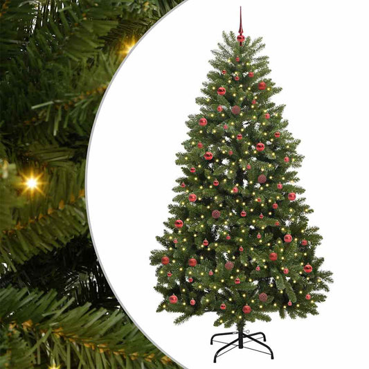 Künstlicher Weihnachtsbaum Grün 240 cm PVC und Metall