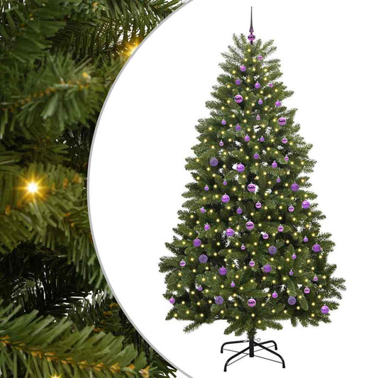 Künstlicher Weihnachtsbaum Grün 240 cm PVC und Metall