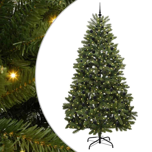 Künstlicher Weihnachtsbaum Grün 270 cm PVC und Metall