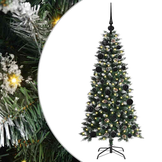 Künstlicher Weihnachtsbaum mit 150 LEDs mit Ständer Grün 120 cm