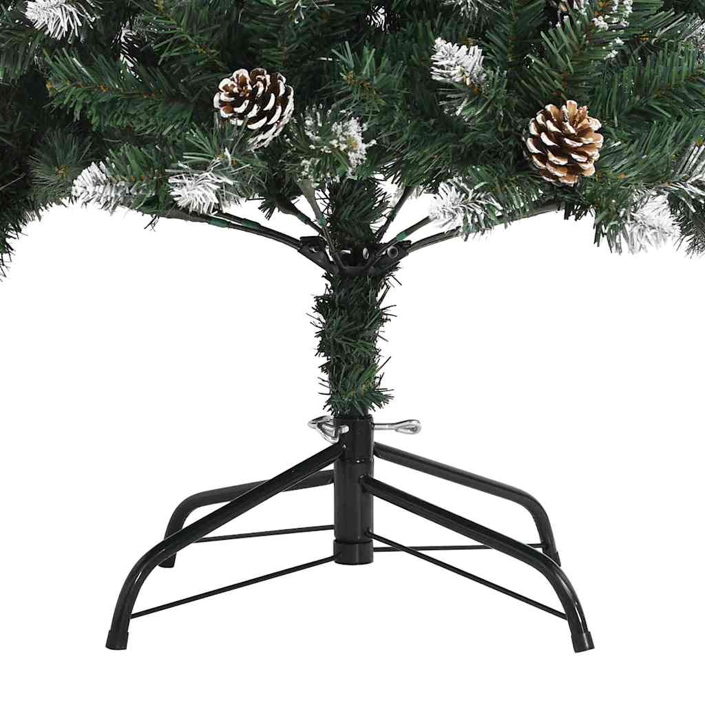 Albero di Natale artificiale con 150 LED, verde, 66 x 66 x 150 cm