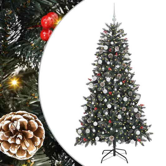 Künstlicher Weihnachtsbaum Grün 180 cm PVC, Plastik und Stahl
