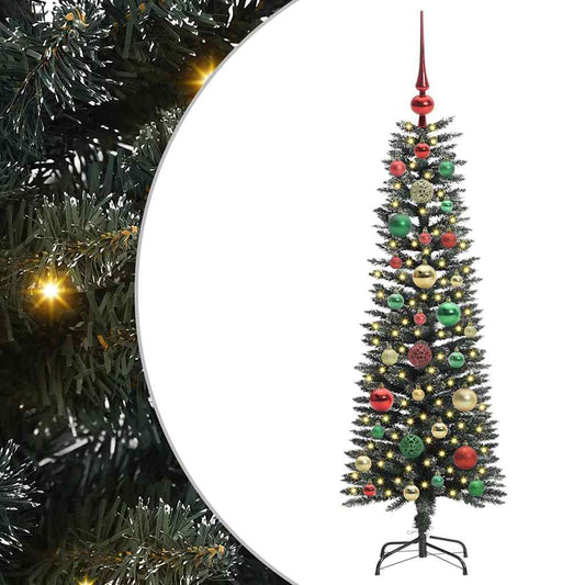 Künstlicher Weihnachtsbaum mit 150 LEDs mit Ständer Grün 120 cm