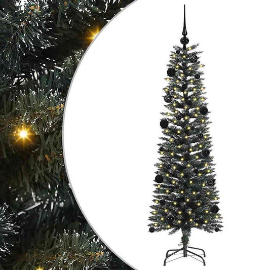 Künstlicher Weihnachtsbaum mit 150 LEDs mit Ständer Grün 150 cm