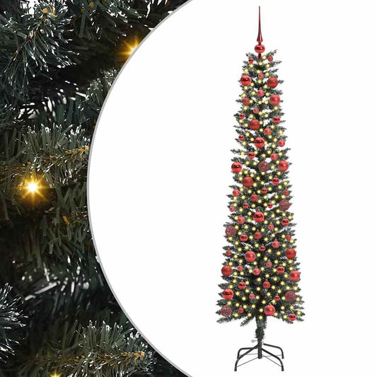 Künstlicher Weihnachtsbaum mit 300 LEDs mit Ständer Grün 180 cm
