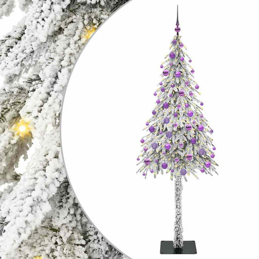 Weihnachtsbaum mit 300 LEDs Weiß 180 cm PE und Stahl