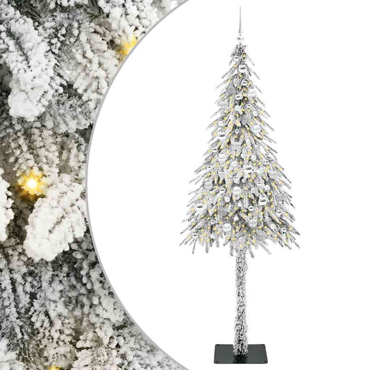 Albero di Natale con 300 LED, bianco, 210 cm, PE e acciaio