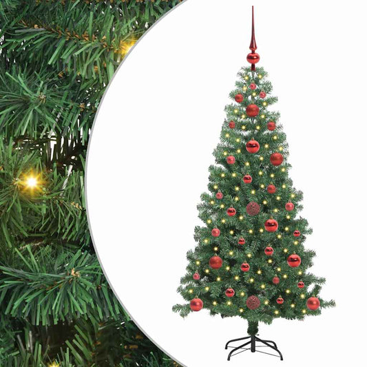 Weihnachtsbaum mit 150 LEDs mit Ständer Grün 120 cm PVC