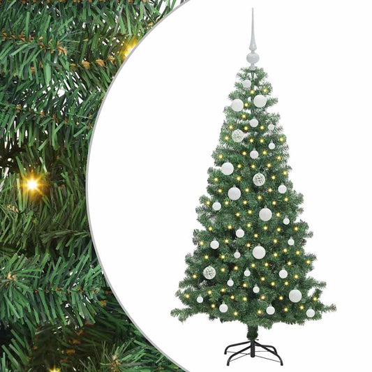 Weihnachtsbaum mit 150 LEDs mit Ständer Grün 120 cm PVC