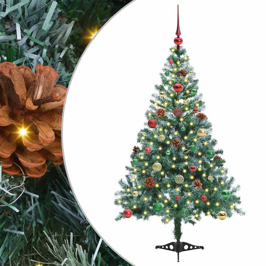 Künstlicher Weihnachtsbaum Grün 150 cm PVC und Stahl