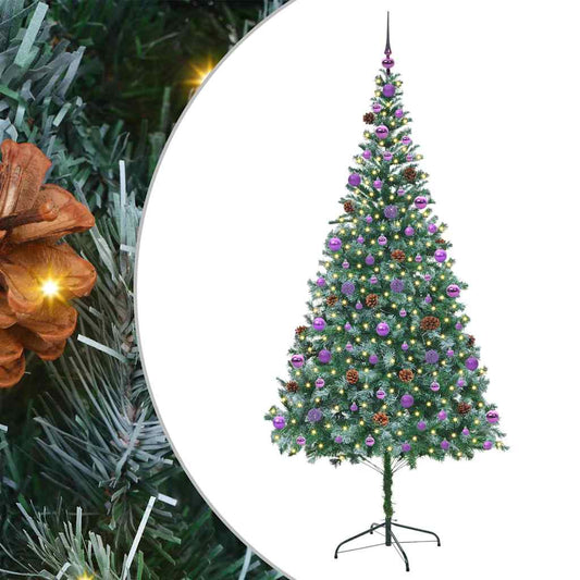 Künstlicher Weihnachtsbaum Grün 210 cm PVC und Stahl