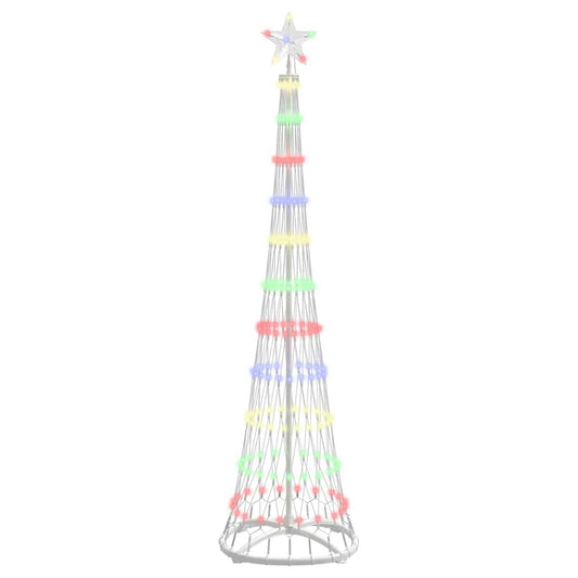 LED-Weihnachtsbaum Mehrfarbig 51 x 51 x 190 cm Metall