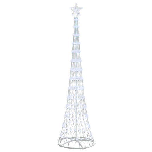 LED-Weihnachtsbaum mit Ständer Kaltweiß 70 x 70 x 250 cm Metall
