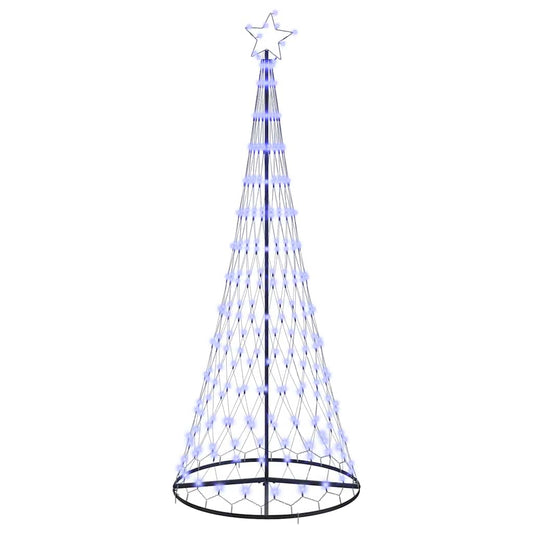 LED-Weihnachtsbaum mit 295 LEDs mit Ständer Blau 250 cm Metall