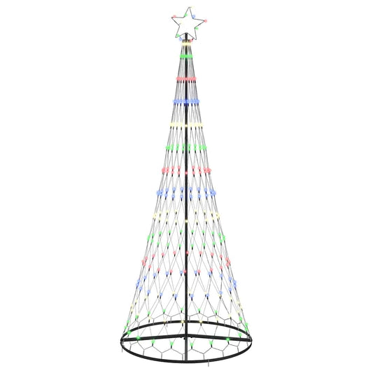 LED-Weihnachtsbaum Mehrfarbig 100 x 100 x 250 cm Metall