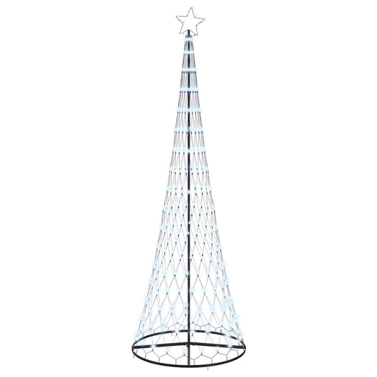 LED-Weihnachtsbaum mit 355 LEDs Kaltweiß 184,5 cm Metall