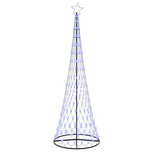 LED-Weihnachtsbaum mit 355 LEDs Blau 184,5 cm Metall
