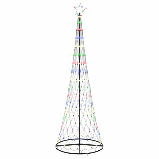 LED-Weihnachtsbaum mit 355 LEDs Mehrfarbig 184,5 cm Metall