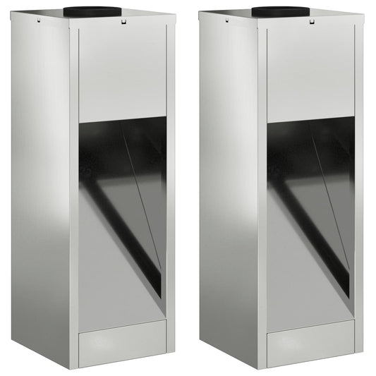 Solar LED Wegeleuchte 2 pcs Galvanisiert Galvanisiert