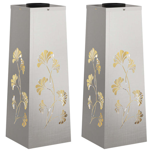 Solar LED Weg Licht 2 pcs Edelstahl Edelstahl