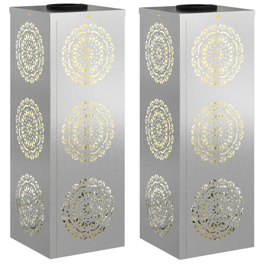 Solar LED Weg Licht 2 pcs Galvanisiert Galvanisiert