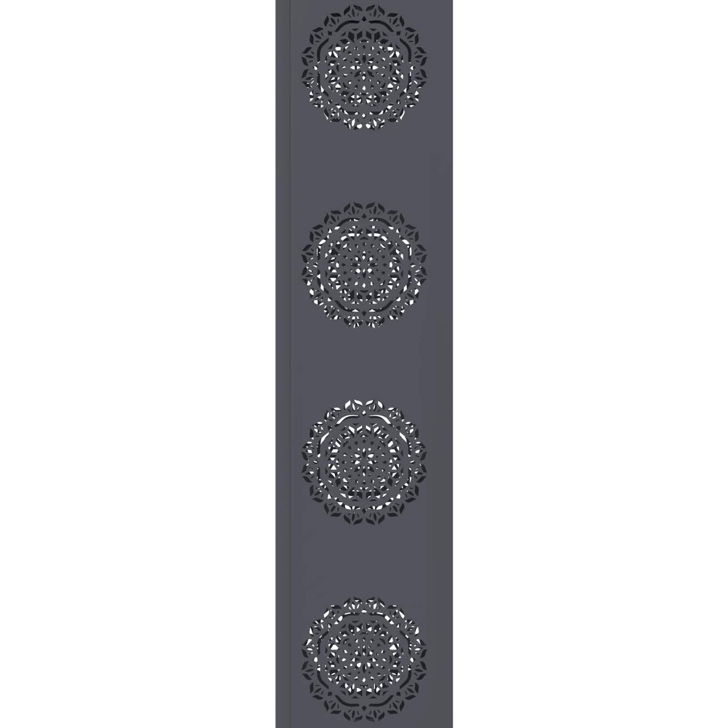 Solar LED Weg Licht 2 pcs Anthrazit Kalt gewalzter Stahl