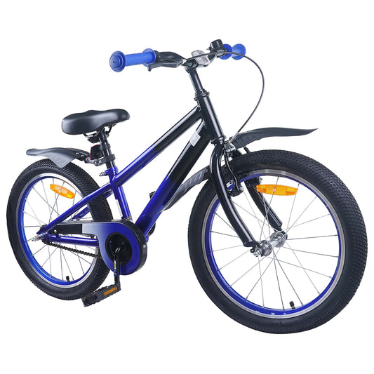 Kinderfahrrad 20 Zoll für 6-11 Jahre alt Blau Schwarz