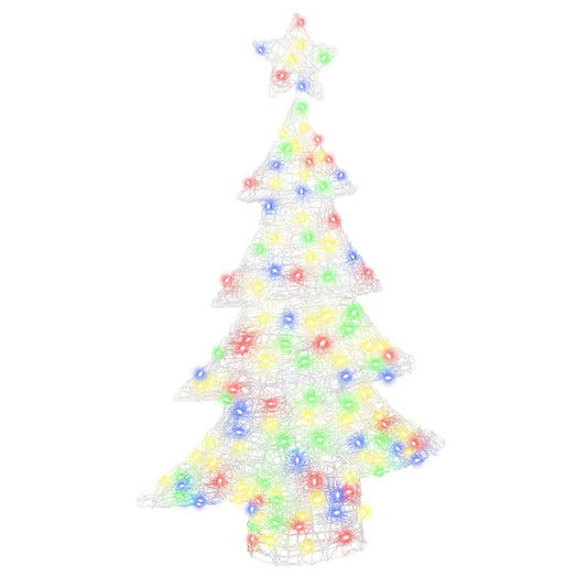 Weihnachtsbaum mit 100 LEDs Mehrfarbig 120 cm Acryl