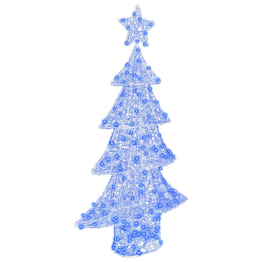 Weihnachtsbaum mit 160 LEDs Blau 150 cm Acryl