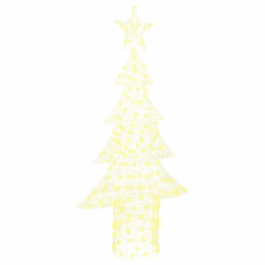 Weihnachtsbaum mit 240 LEDs Warmweiß 180 cm Acryl