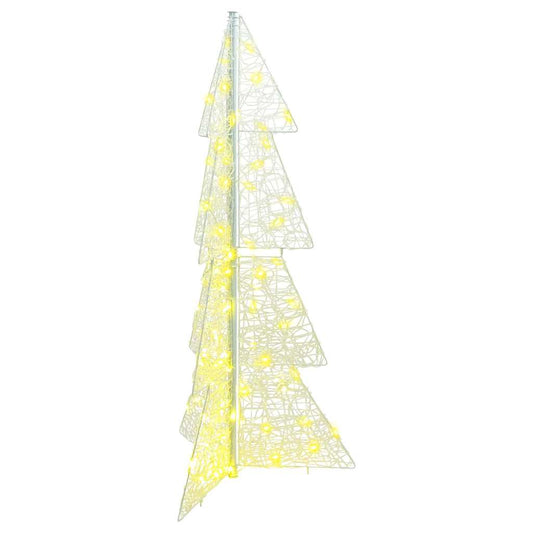 Weihnachtsbaum mit 100 LEDs Warmes Weiß 120 cm Acryl