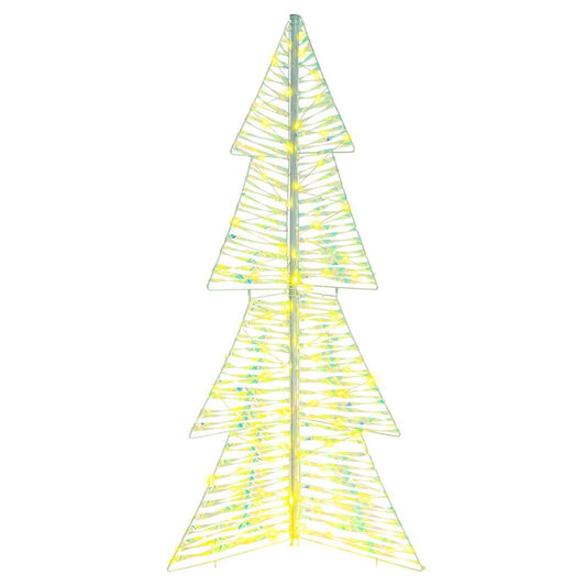 Weihnachtsbaum mit 160 LEDs Warmes Weiß 150 cm PET