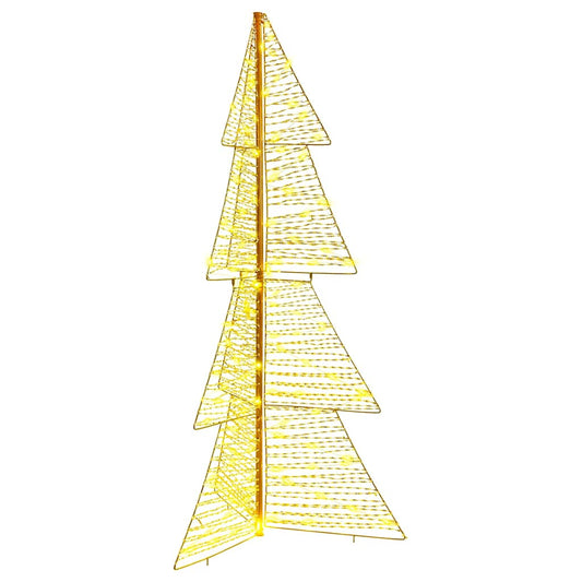 Weihnachtsbaum mit 160 LEDs Warmes Weiß 150 cm PET