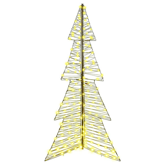 Weihnachtsbaum mit 240 LEDs Warmes Weiß 180 cm Rattan