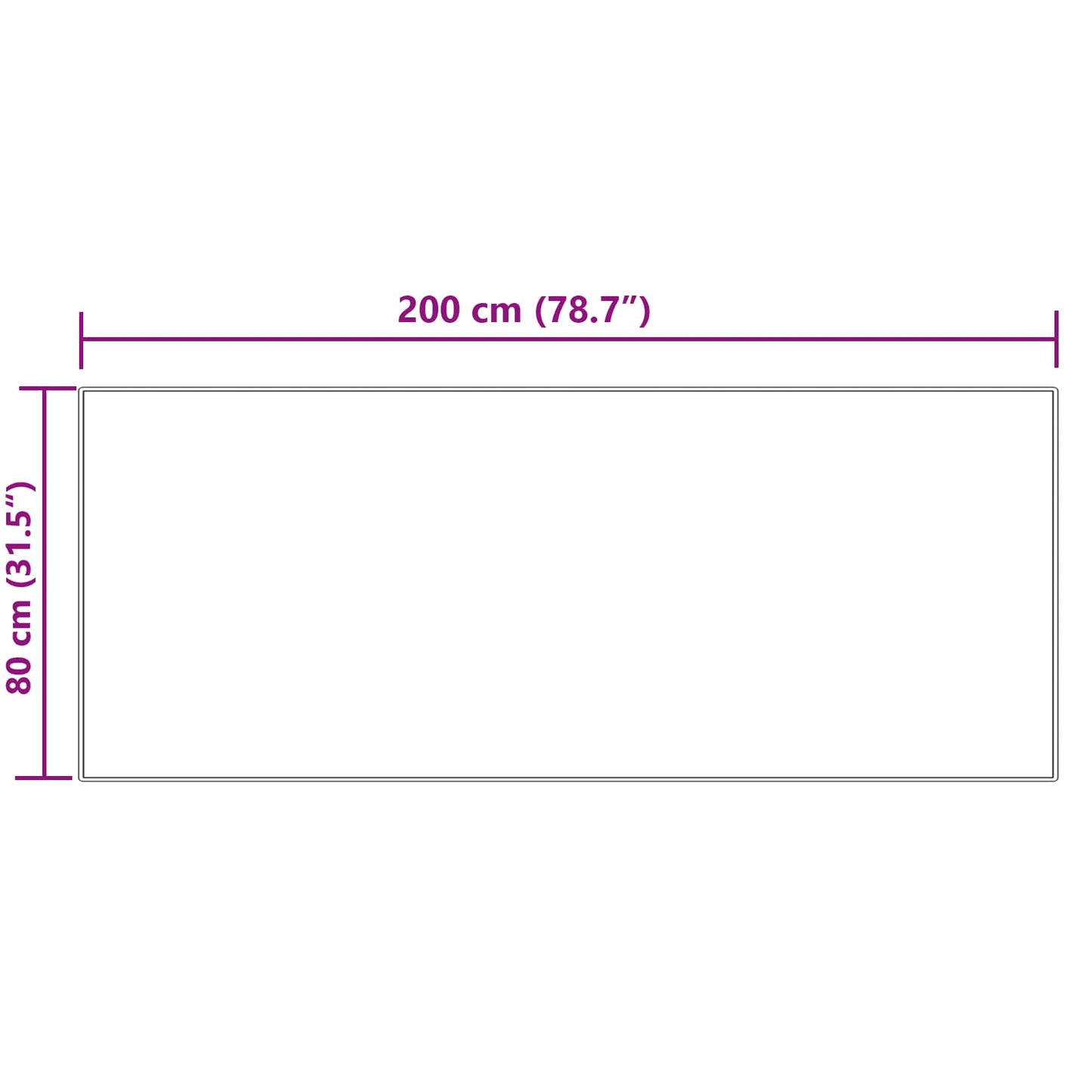 Kunstschaffell Teppich Tafalla Creme 80 x 200 cm Polyester