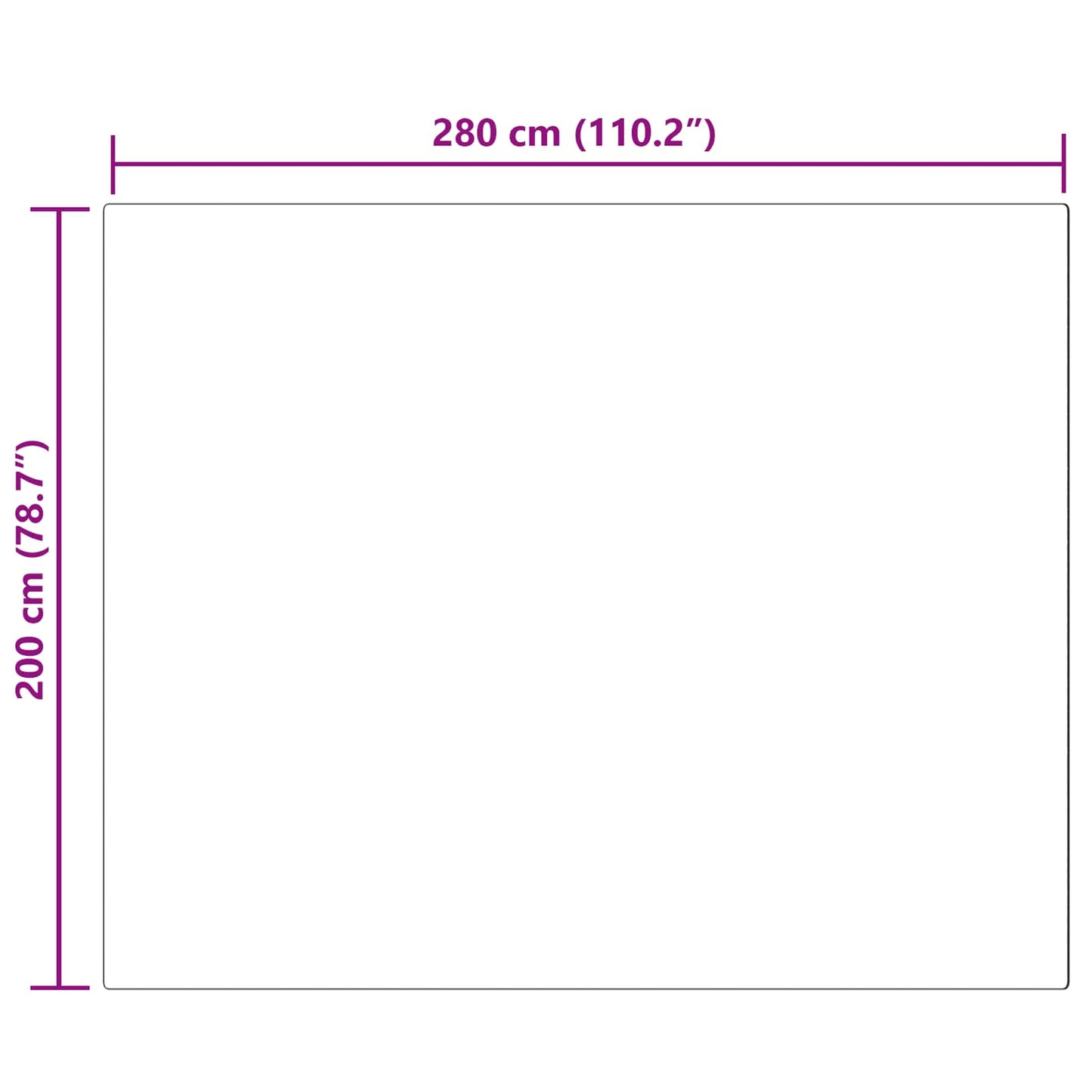 Kunstschaffell Teppich Tafalla Schwarz 200 x 280 cm Polyester