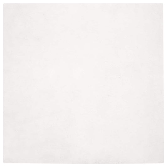 Kunstfell Hasen Teppich Olite Weiß 240 x 240 cm Polyester