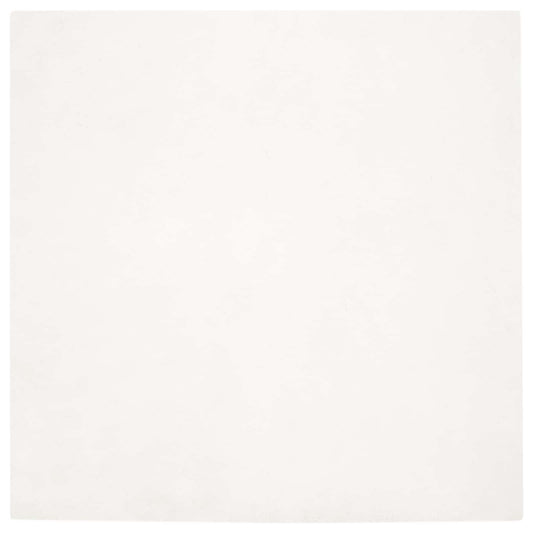 Kunstfell Hasen Teppich Olite Creme 200 x 200 cm Polyester