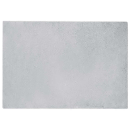 Kunstfell Hasen Teppich Olite Grau 160 x 230 cm Polyester