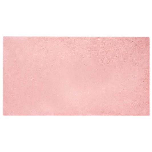 Kunstfell Hasen Teppich Olite Rosa 80 x 150 cm Polyester
