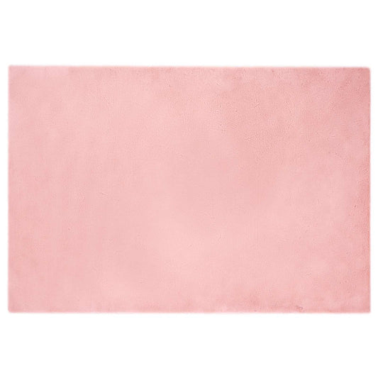 Kunstfell Hasen Teppich Olite Rosa 120 x 170 cm Polyester