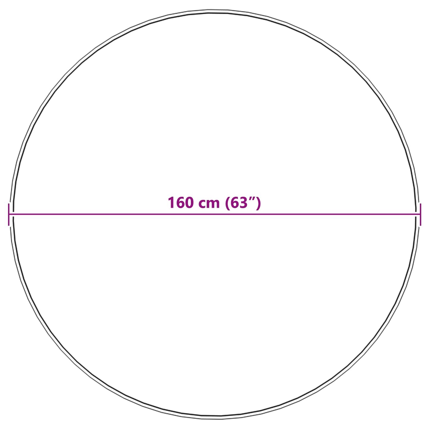 Kunstfell Hasen Teppich Olite Rosa Ø 160 cm Polyester